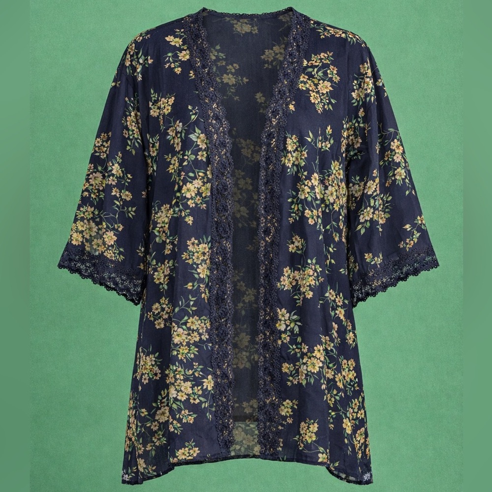 Floral Kimono Cardigan Fisoul